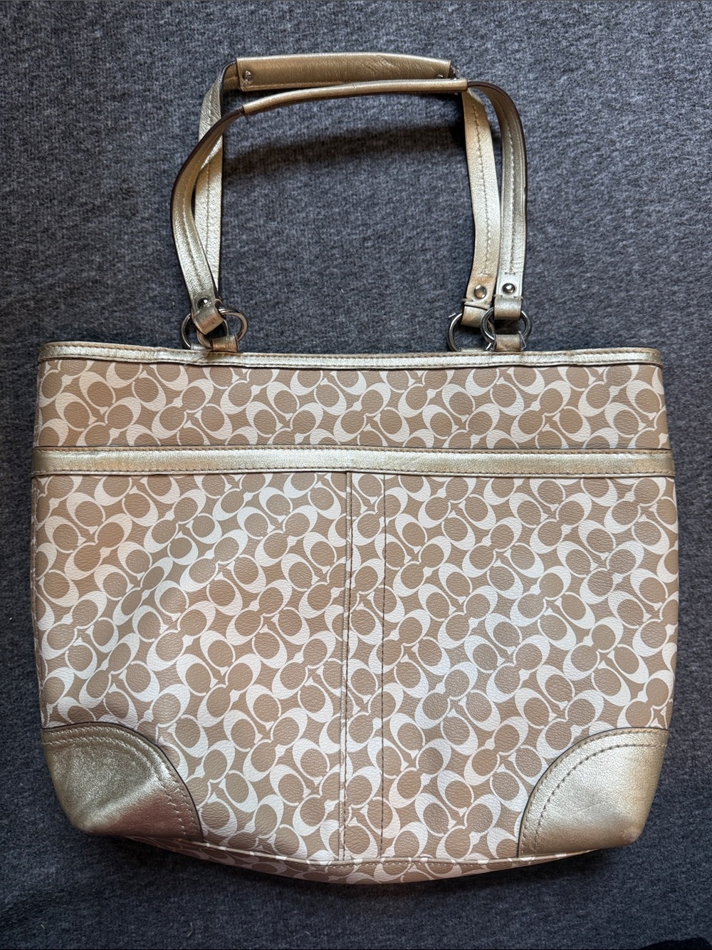 Coach Chelsea Heritage Stripe Signature Tote Bag - Picture 3 of 13